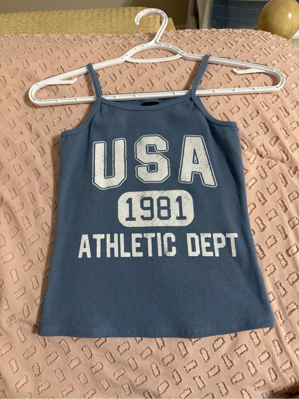 art class Light Blue Ribbed Tank Top